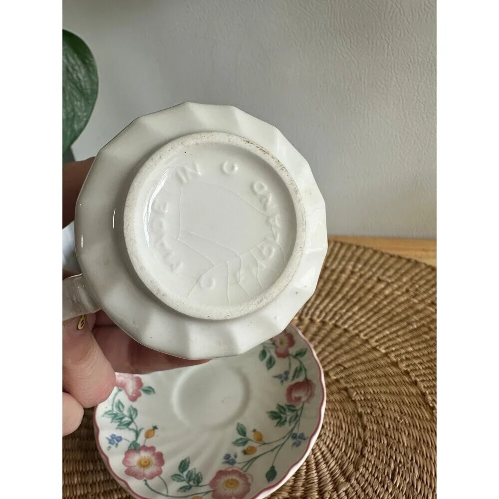 Churchill Made in Saffordshine England Teacup with saucer